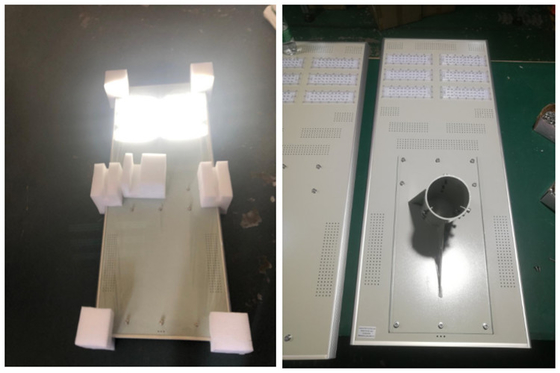 Outdoor Lighting Waterproof IP67 60w 80w 100w Solar Lamps All In One Led Solar Street Project Light  Remote Control